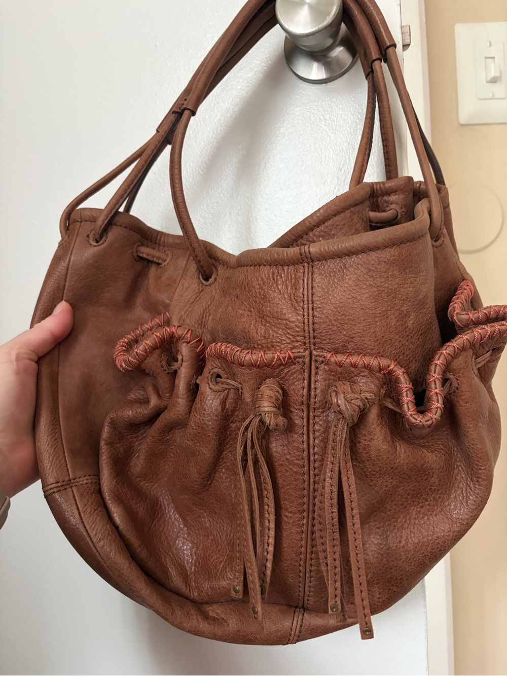 Nine West Vintage America brown leather shoulder bag
